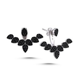 Cubic Zirconia Ear Jacket Earrings